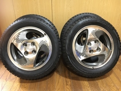(終了しました)155/65R14 スタッドレスタイヤ(ブリヂストン)　アルミホイール付　