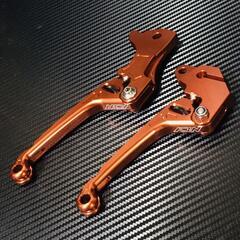 BWS125FI BWS-X◇NCY アジャストレバー & JPSグリップ 2点セット◇新品◇オレンジ◇の画像