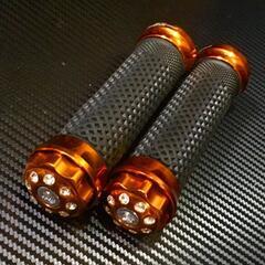 BWS125FI BWS-X◇NCY アジャストレバー & JPSグリップ 2点セット◇新品◇オレンジ◇の画像