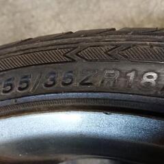 値下げしました  18インチアルミ、タイヤ4本セットの画像