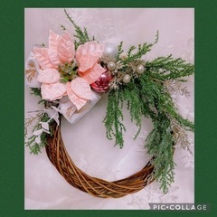 クリスマスリース🎄ハーバリウムボールペンのワークショップ🌸の画像