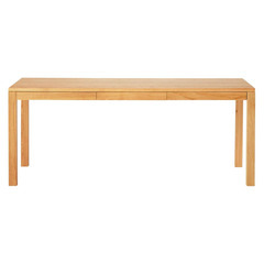 無印良品　無垢オーク材　ダイニングテーブル（引出付、幅180 x 奥行 80 x 高さ72cm)