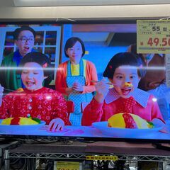 ２０１９年製！！　フナイ　55型4k対応液晶TV！！