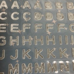 反射アルファベットシール 2セット新品の画像