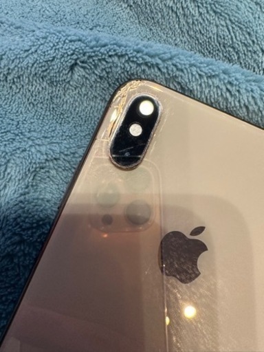 【一部ヒビあり】iPhone XS Max ゴールド 64GB