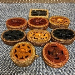バリ島で購入 アジアン小物入れの画像