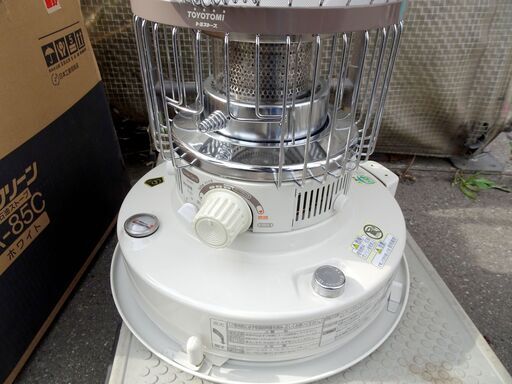 未使用★TOYOTOMI/トヨトミ KRA-85C 自然通気型開放式石油ストーブ ダブルクリーン｜ 取扱説明書付き 暖房