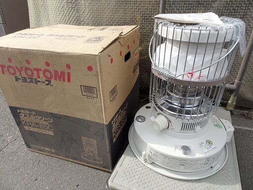 未使用★TOYOTOMI/トヨトミ KRA-85C 自然通気型開放式石油ストーブ ダブルクリーン｜ 取扱説明書付き 暖房