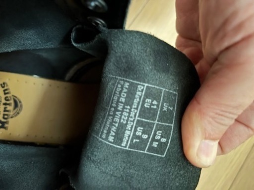 お値下げ　美品　ドクターマーチンDr.Martens サイズ26 UK7 ブラック　11822 ショートブーツ  靴　ファッション　ブ