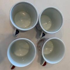 【ワンコイン】有田焼おしゃれな和風マックカップ　4個セットの画像