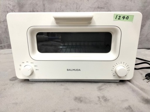 【値下げしました】トースター　BALMUDA  スチームトースター　K01E-WS 2019年製　1240