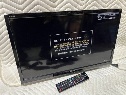 No.15【シャープ SHARP】2017年製　LC-24K40B [AQUOS（アクオス） 24V型 地上・BS・110度CSデジタル 液晶テレビ ブラック]