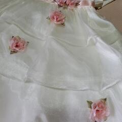 フォーマルドレス 95cm ファーコート 100cm 結婚式 発表会 七五三 入園式 キッズコレクション ドレス本番アメリカ製 ふんわりドレス リボンの画像