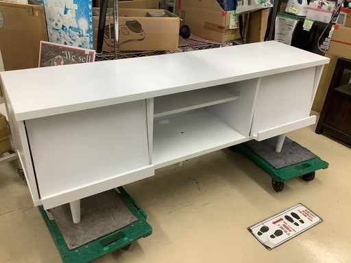 テレビ台 W150cm 白 管E221022KK (ベストバイ 静岡県袋井市)