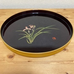 丸　お盆　2点の画像