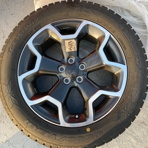 スバル　XV　純正ホイールスタッドレスタイヤ４本セット　225/55R17　５穴　倉庫保管でした