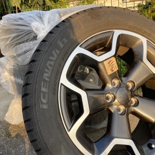 スバル　XV　純正ホイールスタッドレスタイヤ４本セット　225/55R17　５穴　倉庫保管でした