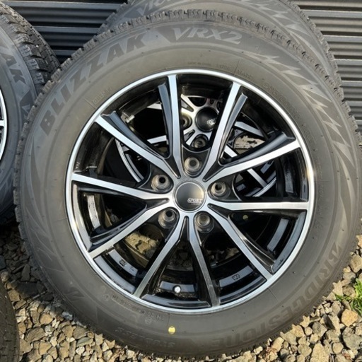 アクセラセダンetc SPORT KRONE 114.3 16×6.5JJ 205/60R16 BRIDGESTONEブリジストンブリザックVRX2 2021年式バリ山スタッドレスホイールセット