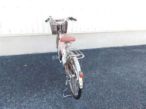 新基準 2010 子供乗せ対応! Panasonic リチウムビビDX BE-END432 アンティークローズ 6.6Ah 新品サドルに交換! 車体＆バッテリー極めて良好! 自556