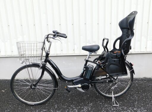 2013年モデル 子供乗せ仕様 ヤマハ PAS ナチュラ L デラックス PM24NLDX スペースブラック 8.7Ah 車体＆バッテリー極めて良好! 自554