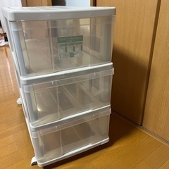 3段引き出し キャスター付き  衣装ケース 収納ケース