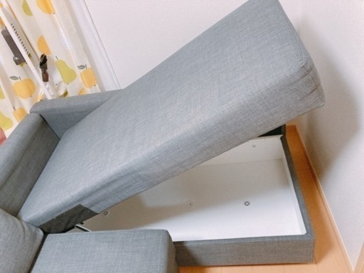 IKEA  イケア　ソファ　３人がけ　L字　収納付き