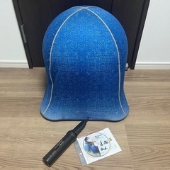 バランスボール　ジェリーフィッシュチェア　デニム調　オトナサイズ