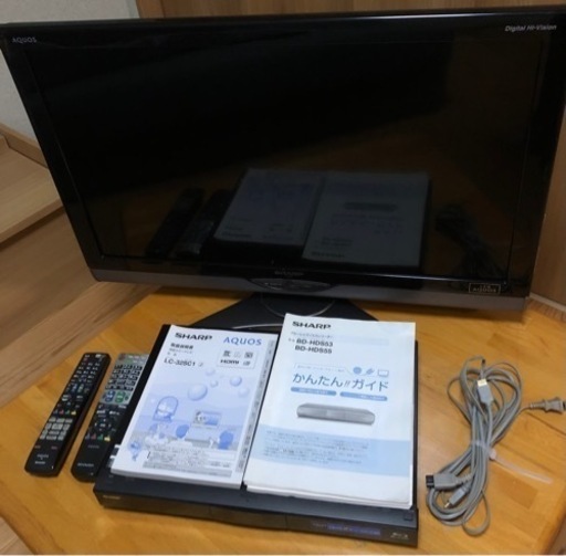 SHARP AQUOS テレビ ブルーレイレコーダー