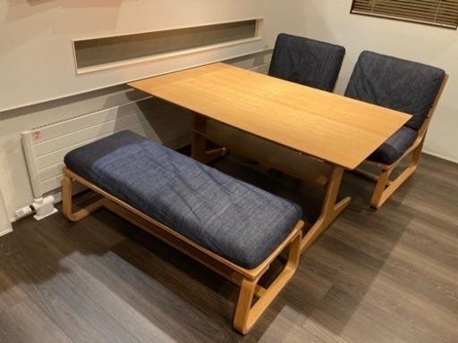 ［ソファチェア売約済］無印良品　リビングでもダイニングでもつかえるセット