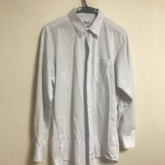 白　長袖スクールシャツ　男用　Ｌサイズ程度