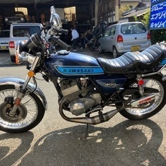 レア！車検付★カワサキ　400SS!マッハ2ST.マーシャル，K2 TEKチャンバー!旧車！激速！純正マフラー付き！値下げの画像