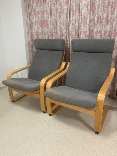 【大幅値下げ中】IKEA ポエング　ペアセット