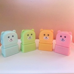 ハンコ~シャチハタ~お名前、住所のスタンプ~布印字イラストデザイン