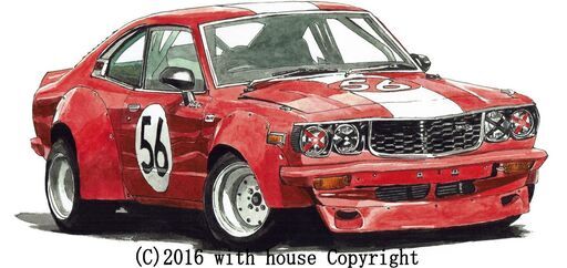 NC-036 サバンナRX-3 限定版画 直筆サイン有 額装済 作家 平右ヱ門