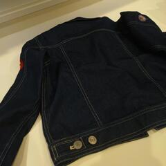袖に刺繍の薄手デニム★140㎝の画像