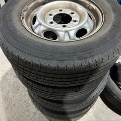 キャラバンE25 195/80R15 純正スチールホイール　オマ...