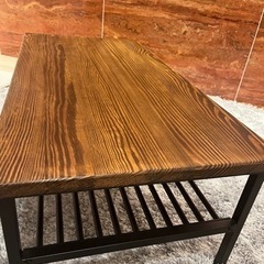 【ほぼ新品】木製ローテーブルの画像