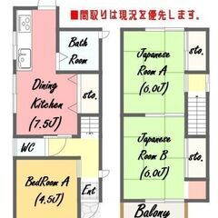 🔴岸和田市堺町賃貸一戸建🔴敷金・礼金・仲介手数料無料！！