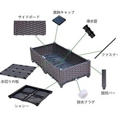 新品組立式ガーデンボックス　栽培箱 花壇　家庭菜園の画像
