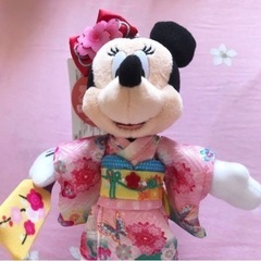 ミッキー ミニー 2021 正月 着物 ぬいぐるみバッジの画像