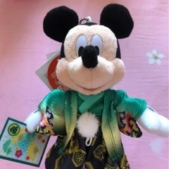 ミッキー ミニー 2021 正月 着物 ぬいぐるみバッジの画像