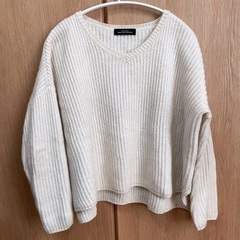 GREEN LABEL RELAXING 白ニット