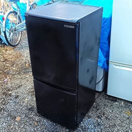 ★お届け可！★　シャープ 137L 冷凍冷蔵庫 SJ-14R-B　ブラック