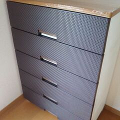 木製風　プラケース5段
