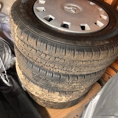 軽バン純正タイヤホイール付き×4
