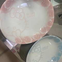 【ペア】キティちゃんのお皿セット