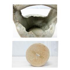 ☆T2193☆ 素焼き風　花瓶　手桶形の画像