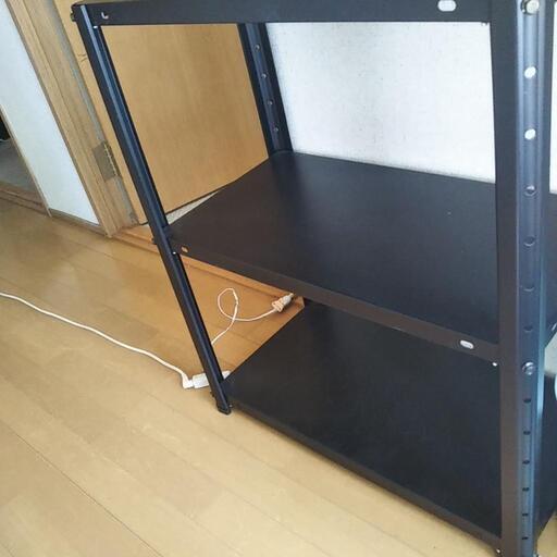 スチールラック黒