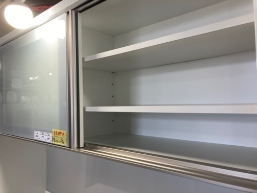 食器棚　ホワイト　クリーニング済み【管理番号82310】