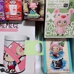 ワンピース　ダストボックス、グラス、フィギュアのセット　未使用